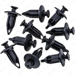 Rexka 10pcs Bumper Cover Retainer Clips 12mm Push Pin Compatible with Chrysler 6502625 07-18 Jeep Wrangler & Wrangler Unlimited JK Dodge Dakota Durango Ram 1500 2500 3500 4500 5500 GM 10140480