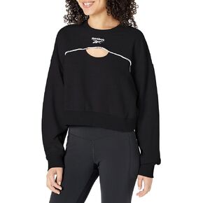 Reebok Women's Small Logo Crewneck Sweatshirt