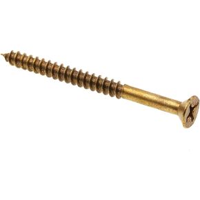 Prime-Line 9035337 Wood Screw, Flat Head Phillips, #8 X 2 in, Solid Brass, Pack of 20