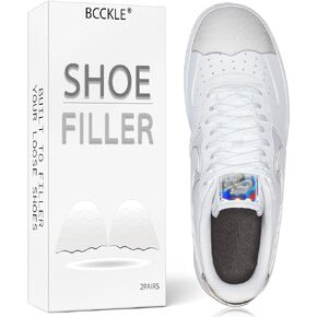Shoe Insole,and Shoe Too Big,Heel Cushion,Toe Filler Inserts for Loose Shoe,Shoe Inserts for Shoe Too Big,Heel sliping. (Black, Half Size Bigger(Small))