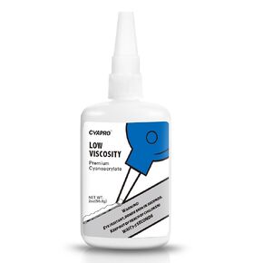 Professional Grade CA Super Glue, Fast Curing Adhesive 4 oz, Low Viscosity, Thin Cyanoacrylate Adhesive for Woodworking, Hobby, Plastic, Ceramic & Metal ,transparent, 4 ounce