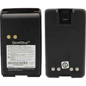(2 Packs) 7.2V 1800mAh Ni-MH Replacement Two-Way Radio Battery is Compatible with Motorola Mag One BPR40 A8 PMNN4071 PMNN4071A PMNN4071AR + Belt Clip