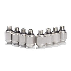 UniTak3D Bowden Tube Connectors PC4-M6 Bowden Extruder Couplers for Ender V2 Ender 3 Pro CR10 I3 Mega Chiron Series 3D Printers(Pack of 8Pcs)