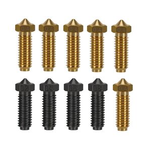 Multi Size Extruder Brass Nozzle Kit 0.2mm 0.4mm 0.6mm 0.8mm for Ender 3 V3 SE/Ender 3 V3 KE 3D Printer Part Accessories (10 Pcs)