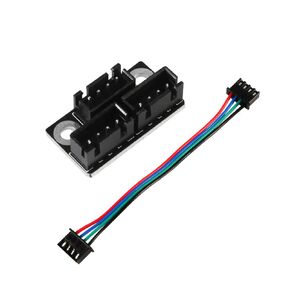 Aokin 3D Printer Parts and Accessories, 2pcs 3D Printer Stepper Motor Parallel Module with 100mm Cables for Double Z Axis Dual Z Stepping Motors, for Creality Reprap Prusa Lerdge 3D Printer Board