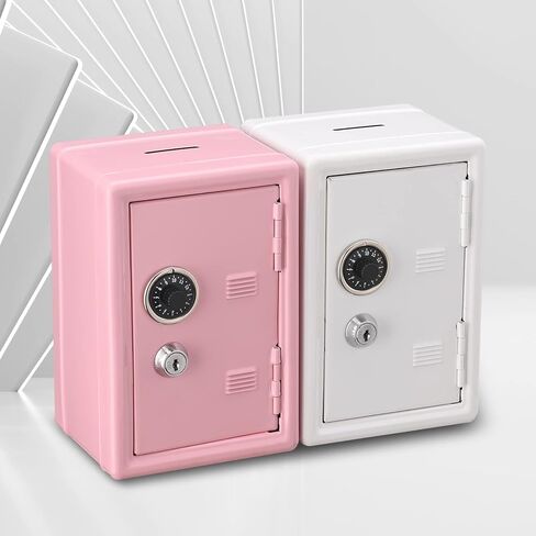 صندوق قفل آمن للأموال والنقود، صندوق آمن صغير الحجم للمجوهرات المالية والأشياء الثمينة، 4.6 بوصة × 4.2 بوصة × 6.9 بوصة أسود in Kuwait