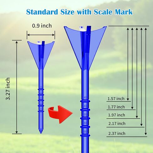 Golf Tees 8 Pcs Premium Golf Tees, Adjustable & Durable Golf Tees, with 4 Kinds of Adjustable Pad Mark,Tee Off with Greater Consistency and Shoot Better Scores in Kuwait