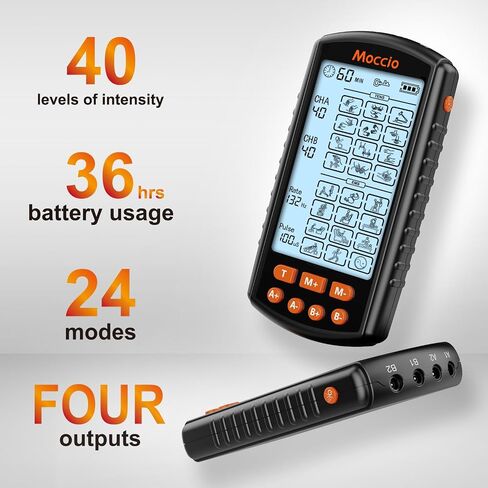 Tens and Powered Muscle Stimulator for Pain Relief Therapy, Electronic Pulse Massager Muscle Massager with Electrode Pads for Neck Back Arms Pain Relief… in Saudi Arabia