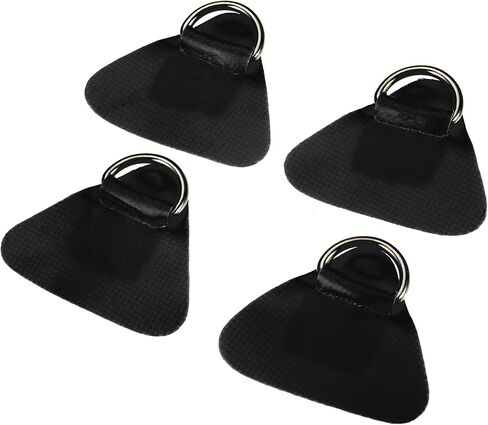 X AUTOHAUX 4 Pcs D Ring Patch PVC Stainless Steel Triangle Shape D Ring Pad for Inflatable Boat Kayak Canoe Deck in Saudi Arabia