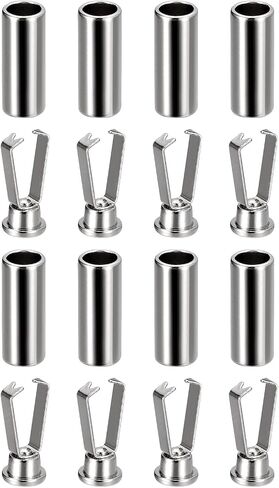 uxcell Shoelace Tips Alloy Shoe Lace Ends Tips Cylindrical Tip Replacement for Shoestring in Saudi Arabia