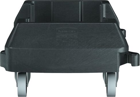 Rubbermaid Commercial Products Vented Slim Jim 3 Trash Can Dolly, Stainless Steel, 1956192 in Saudi Arabia