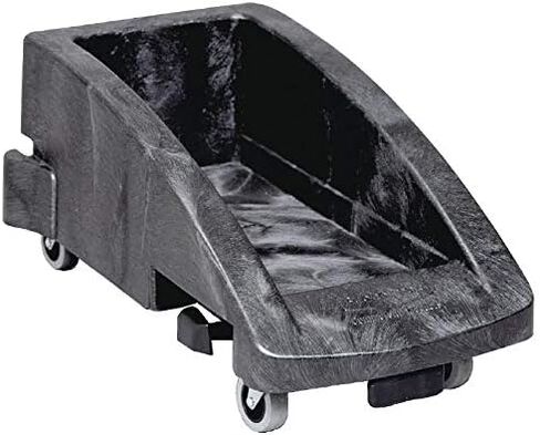 Rubbermaid Commercial Products Vented Slim Jim 3 Trash Can Dolly, Stainless Steel, 1956192 in Saudi Arabia