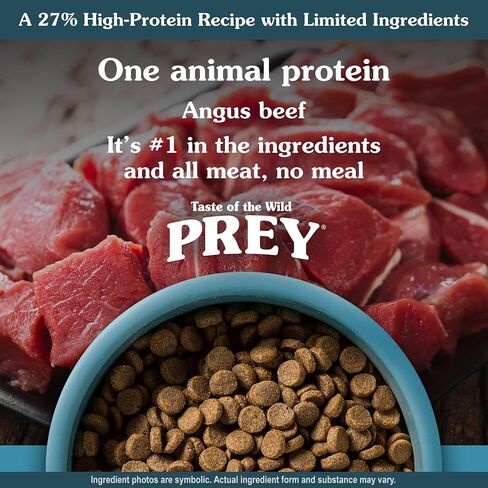 Taste of the Wild Prey Real Meat High Protein Turkey Limited Ingredient Dry Dog Food Grain-Free Recipe Made with Real Cage-Free Turkey, Probiotics, Antioxidants, and Vitamins for All Life Stages 8lb in Saudi Arabia