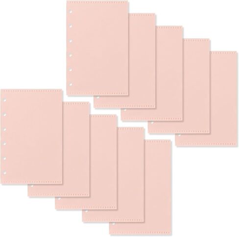 A7 Cash Envelope, Loose Leaf Binder Dividers with Pockets for Budgeting Cash & Expense Envelopes - 6-Hole Pouched Index Dividers and Bill Folder for Money Organizers (A7 Pink) in Saudi Arabia