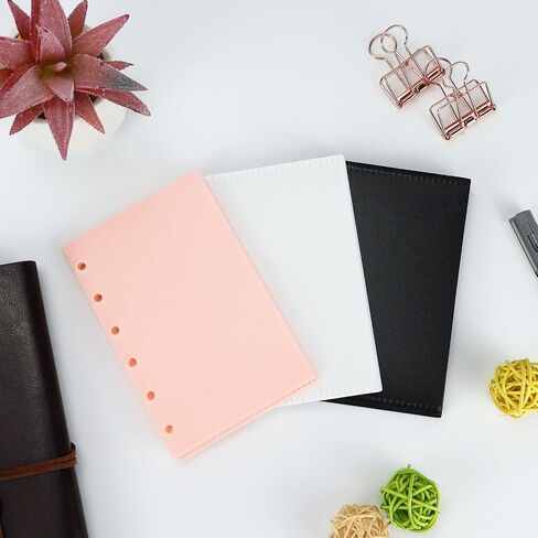 A7 Cash Envelope, Loose Leaf Binder Dividers with Pockets for Budgeting Cash & Expense Envelopes - 6-Hole Pouched Index Dividers and Bill Folder for Money Organizers (A7 Pink) in Saudi Arabia
