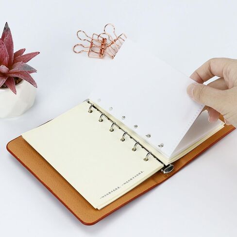 A7 Cash Envelope, Loose Leaf Binder Dividers with Pockets for Budgeting Cash & Expense Envelopes - 6-Hole Pouched Index Dividers and Bill Folder for Money Organizers (A7 Pink) in Saudi Arabia