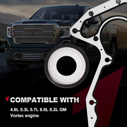 مجموعة حشية زيت المحمل الرئيسي الخلفي BS 40640 متوافقة مع GM LS LS1 2 3 6 LQ9 LQ4 4.8L 5.3L 5.7L 6.0L 6.2L تشيفي سيلفرادو سوبربان تاهو تريل بليزر جي إم سي سييرا 635-518 المحرك in Kuwait