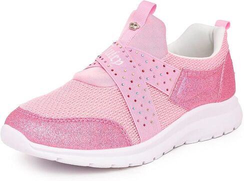 Juicy Couture Girls Kids Lace-Up/Slip-On Sneakers Fashion Casual Shoes Stylish Breathable Tennis Walking Sneakers for Big & Little Kids in Saudi Arabia