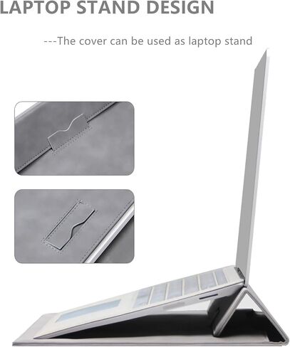 حقيبة كمبيوتر محمول Megoo مقاس 14 بوصة مع حامل لأجهزة الكمبيوتر المحمول Microsoft Surface 5/4/3 13.5 بوصة، MacBook Air 13.3 بوصة/13.6 بوصة/Pro 14.2 بوصة، حقيبة حمل نحيفة من البولي يوريثان لأجهزة Samsung Dell 13 بوصة 14 بوصة للكمبيوتر اللوحي Chromebook Not in Kuwait
