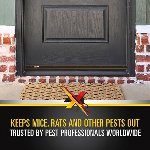 Xcluder 48" Standard Door Sweep, Dark Bronze Seals Out Animals, Enhanced Weather Sealing, Easy to Install Chew Proof in Kuwait
