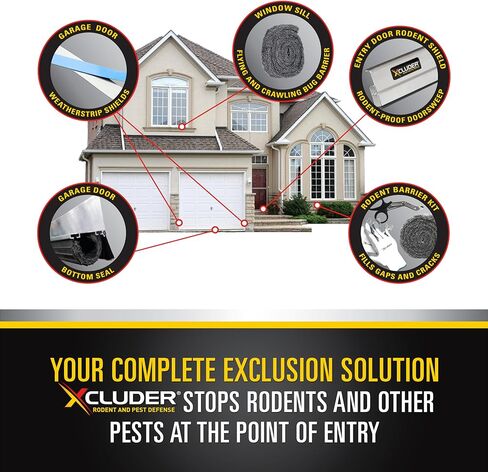 Xcluder 48" Standard Door Sweep, Dark Bronze Seals Out Animals, Enhanced Weather Sealing, Easy to Install Chew Proof in Kuwait