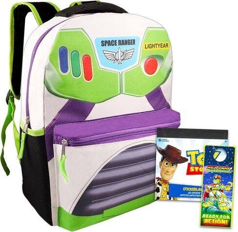 Expinsig Fast Forward Lightyear Backpack Set - Buzz Lightyear Backpack for Boys Bundle with Stickers, More | Toy Story Backpack for Boys 4-6 in Saudi Arabia