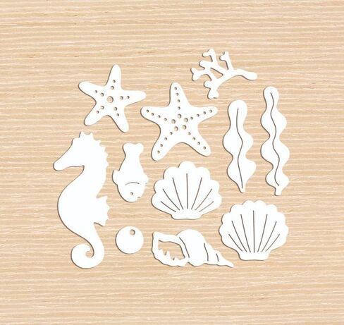 Under The Sea Animals Metal Die Cuts, Under The Sea Animals Cutting Dies Cut Stencils DIY Scrapbooking Cards Decorative Embossing Paper Dies for Album Card Making Scrapbooking in Kuwait