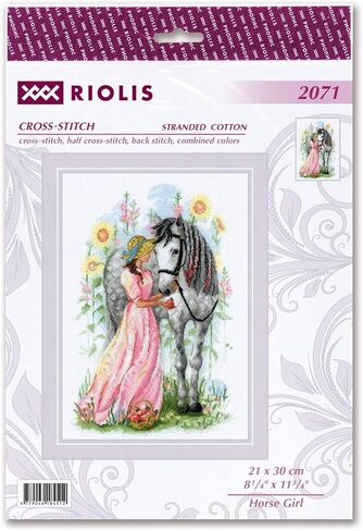 RIOLIS Counted Cross Stitch kit Horse Girl in Saudi Arabia