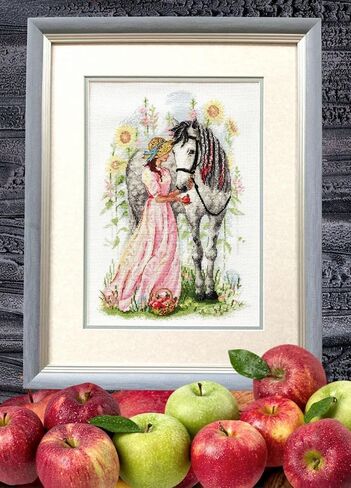 RIOLIS Counted Cross Stitch kit Horse Girl in Saudi Arabia