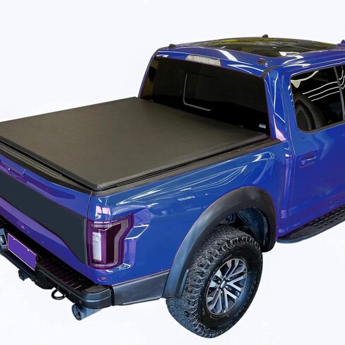 غطاء سرير شاحنة ناعم قابل للطي متوافق مع سرير 1999-2015 Ford F-250 F-250 Super Duty 6.8' in Saudi Arabia
