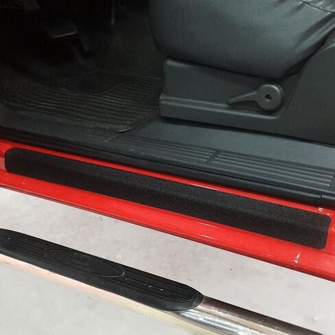 Red Hound Auto Custom Fit 1999-2006 Compatible with Chevrolet GMC Silverado Sierra Regular Cab 2pc Kit Door Entry Guards Scratch Protection Protector Paint Protection Sill Scuff Threshold Shield in Saudi Arabia