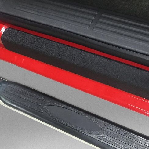 Red Hound Auto Custom Fit 1999-2006 Compatible with Chevrolet GMC Silverado Sierra Regular Cab 2pc Kit Door Entry Guards Scratch Protection Protector Paint Protection Sill Scuff Threshold Shield in Saudi Arabia