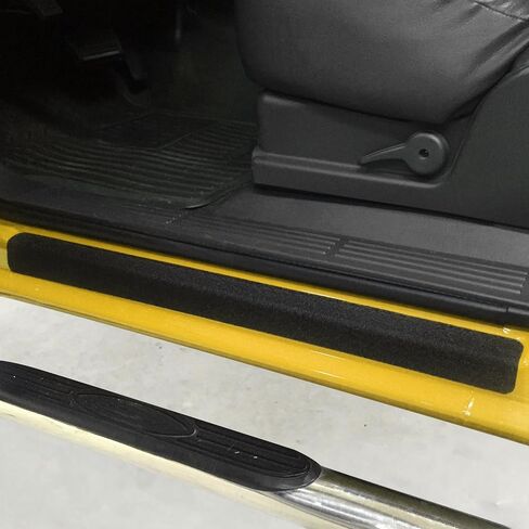 Red Hound Auto Custom Fit 1999-2006 Compatible with Chevrolet GMC Silverado Sierra Regular Cab 2pc Kit Door Entry Guards Scratch Protection Protector Paint Protection Sill Scuff Threshold Shield in Saudi Arabia