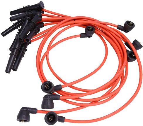 مجموعة أسلاك توصيل الإشعال لسيارة فورد لينكولن ميركوري كراون فيكتوريا إكسبيديشن F-150 F250 E-150 E250 Town Car V8 4.6L 1996-2000 يستبدل OE #2500-79542 PWJ110 - مجموعة 8 in Kuwait