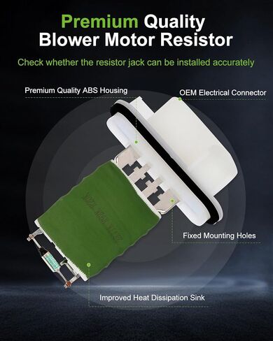 SCITOO Blower Motor Resistor with Harness Regulator fit for 2004-2012 Chevrolet Colorado /2004-2012 GMC Canyon /2006 Isuzu i-280/2007-2008 for i-290,i-350,for Isuzu i-370 OE#15218254 in Saudi Arabia