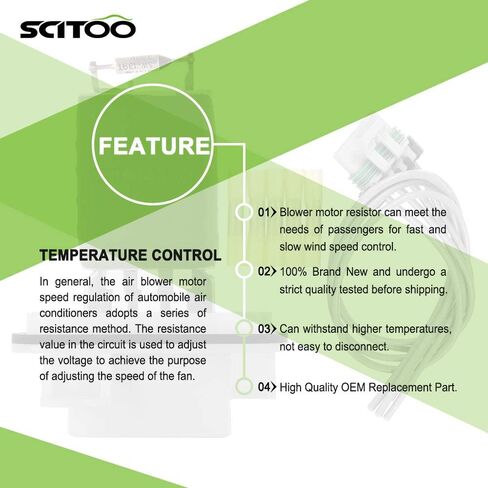 SCITOO Blower Motor Resistor with Harness Regulator fit for 2004-2012 Chevrolet Colorado /2004-2012 GMC Canyon /2006 Isuzu i-280/2007-2008 for i-290,i-350,for Isuzu i-370 OE#15218254 in Saudi Arabia