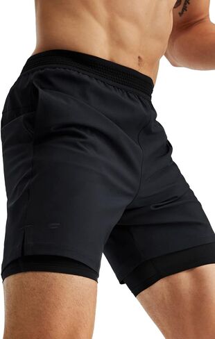 شورت Fabletics الرجالي The Fundamental (مبطن)، التمرين، الجري، التدريب، صالة الألعاب الرياضية، اليوغا، خفيف الوزن للغاية، رياضي in Saudi Arabia