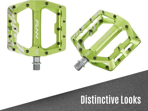 Funn Funndamental Flat Pedals - Wide Platform Bicycle Pedals for BMX/MTB Mountain Bike, Adjustable Grip for Outstanding Stability, 9/16-inch CrMo Axle in Saudi Arabia