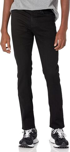 BOSS Men's Slim Fit Black Hue Stretch Cotton Jeans in Saudi Arabia