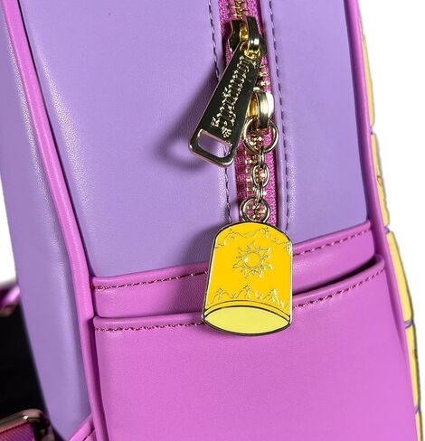 حقيبة ظهر صغيرة من Loungefly Disney Rapunzel Tangled Glass ذات حزام مزدوج وحقيبة كتف حصرية in Saudi Arabia