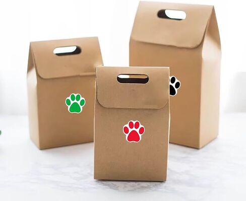 500 قطعة من ملصقات طباعة مخالب الكلب، ملصقات حائط ملونة على شكل مخلب حيوان مقاس 1 بوصة، ملصقات مطبوعة بمخالب ذاتية اللصق للهدايا، تزيين غرفة الحفلات، أختام مغلف، بريد، أطفال الفصول الدراسية (النمط 1) in Kuwait