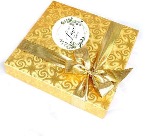 Let Love Grow Stickers 1.5'' Circle Labels 500 Per Pack New Roll Handicraft Decoration Thank You Sealing Sticker Gift Envelope Wedding Celebration Botanical Boutique Stickers in Saudi Arabia