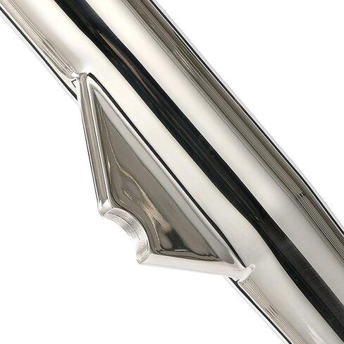 Amarine Made 4-Pack Stainless Fishing Rod Holder Angeled and Flared with Liner - 1/3" Coped Blade, 1-3/4" Inner Diameter White Liner in Saudi Arabia