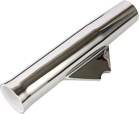 Amarine Made 4-Pack Stainless Fishing Rod Holder Angeled and Flared with Liner - 1/3" Coped Blade, 1-3/4" Inner Diameter White Liner in Saudi Arabia