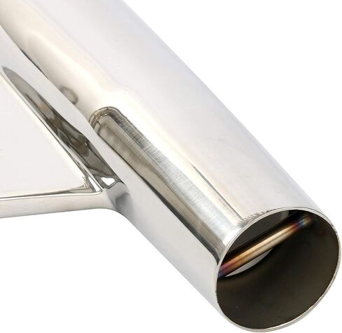 Amarine Made 4-Pack Stainless Fishing Rod Holder Angeled and Flared with Liner - 1/3" Coped Blade, 1-3/4" Inner Diameter White Liner in Saudi Arabia