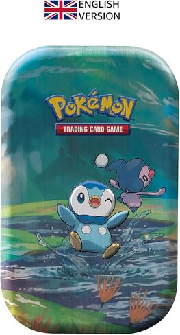 Pokémon TCG: Sinnoh Stars Mini Tin - Piplup, Mr Mime (2 Booster Packs & 1 Pokémon Art Card) in Saudi Arabia