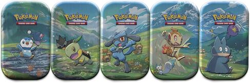 Pokémon TCG: Sinnoh Stars Mini Tin - Piplup, Mr Mime (2 Booster Packs & 1 Pokémon Art Card) in Saudi Arabia