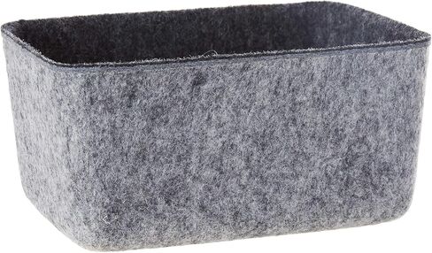 Three by Three Seattle Felt·Like·It! 6x4x2.5 Inch Felt Storage Bin for Office, Craft Room, Classroom, Living Room, Bedroom Storage (Navy) in Saudi Arabia
