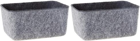 Three by Three Seattle Felt·Like·It! 6x4x2.5 Inch Felt Storage Bin for Office, Craft Room, Classroom, Living Room, Bedroom Storage (Navy) in Saudi Arabia