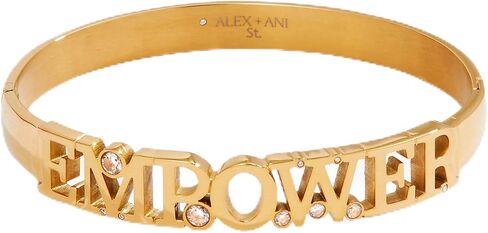 سوار Alex and Ani Empower المفصلي: ستانلس ستيل ذهبي: ذهبي in Saudi Arabia